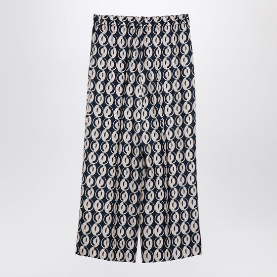 MAX MARA TIMELESS All over printed silk trousers