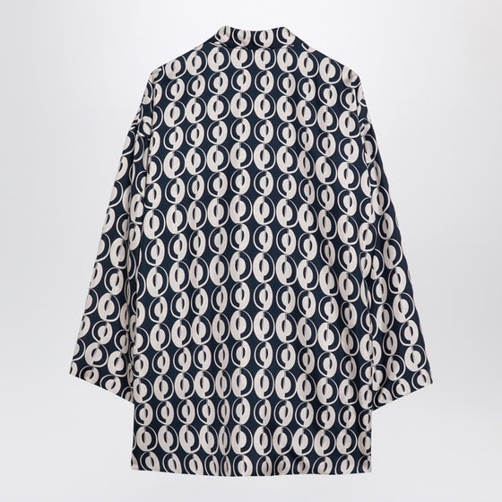 MAX MARA TIMELESS Reversible patterned silk blouse