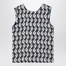  MAX MARA TIMELESS Reversible blue sleeveless top