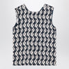 MAX MARA TIMELESS Reversible blue sleeveless top