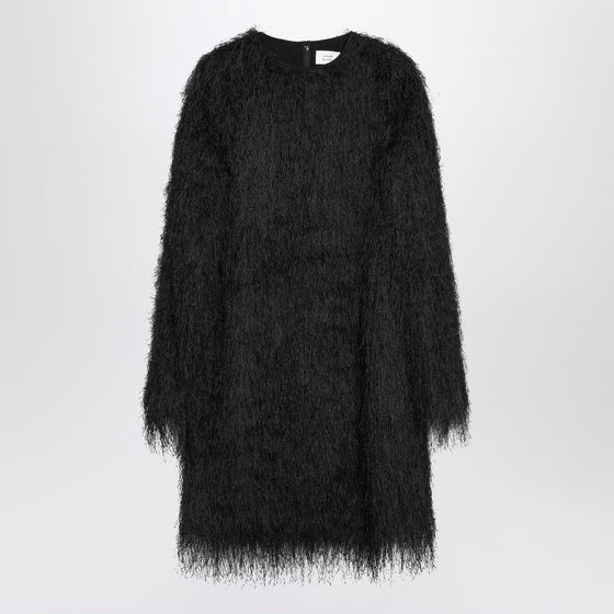 LouLou De Saison Black Tina fringed dress