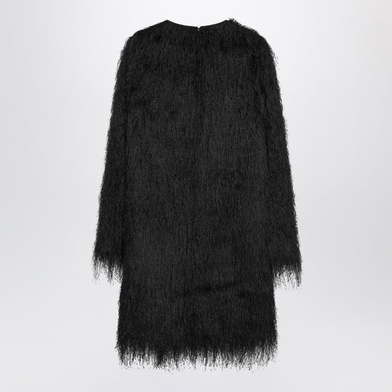 LouLou De Saison Black Tina fringed dress