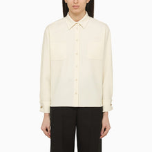  Max Mara Ivory wool-blend shirt