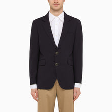  PT Torino Navy blue single-breasted jacket in wool blend