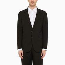  PT Torino Black single-breasted jacket in wool blend
