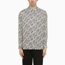  PT Torino White viscose striped shirt