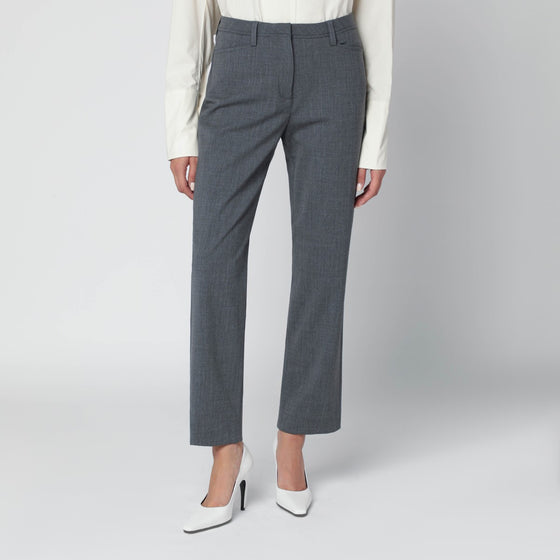 TheLatest Grey wool-blend trousers