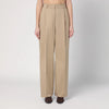 TheLatest Wide sand-coloured Axel trousers