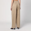 TheLatest Wide sand-coloured Axel trousers