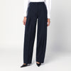 TheLatest Midnight blue wool blend trousers