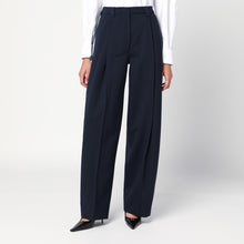  TheLatest Midnight blue wool blend trousers