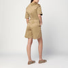 TheLatest Camel-coloured short jumpsuit in cotton