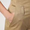TheLatest Camel-coloured short jumpsuit in cotton