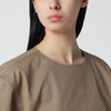 TheLatest Short-sleeve cognac cotton top