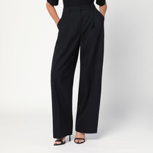  TheLatest Wide-leg black wool blend trousers