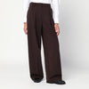 TheLatest Wide-leg brown wool blend trousers