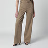 TheLatest Cognac cotton palazzo trousers