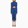 THE ANDAMANE Kim electric blue midi dress