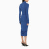 THE ANDAMANE Kim electric blue midi dress