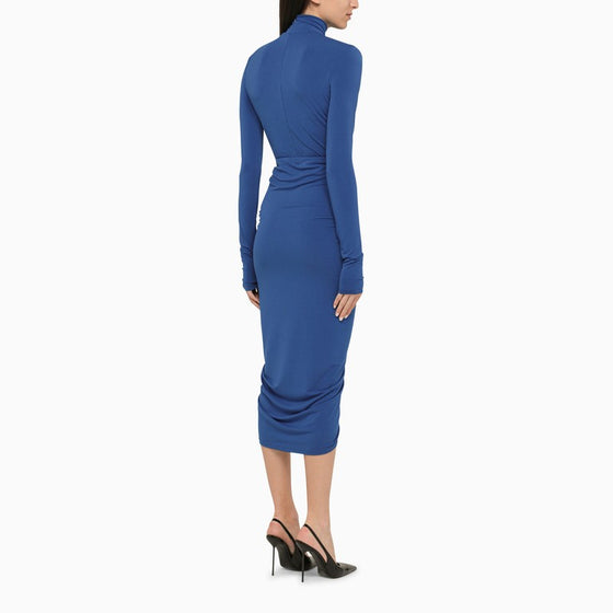 THE ANDAMANE Kim electric blue midi dress