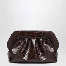  THEMOIRè Medium Bios clutch ebony crocodile effect