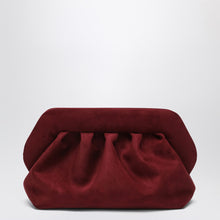  THEMOIRè Medium Bios clutch plum suede effect