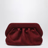 THEMOIRè Medium Bios clutch plum suede effect