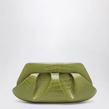 THEMOIRè Emera clutch kiwi crocodile effect