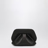 THEMOIRè Black satin Gea clutch bag