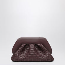  THEMOIRè Plum colored woven clutch Tia