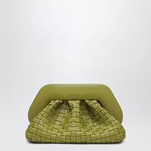  THEMOIRè Kiwi colored braided clutch Tia