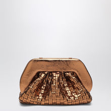  THEMOIRè Micro woven bronze laminate clutch Tia