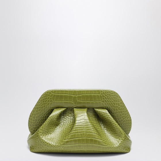 THEMOIRè Clutch Tia kiwi color coconut effect
