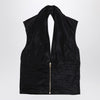 Patou Black zipped waistcoat