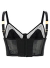 Elisabetta Franchi Cool Wool And Tulle Top