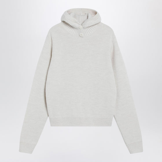 LEMAIRE Cream hooded sweater