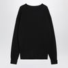 LEMAIRE Black ribbed wool sweater