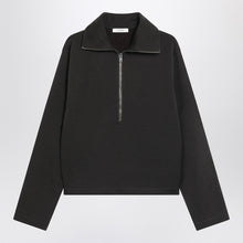  LEMAIRE Brown wool-blend zip sweater