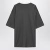 LEMAIRE Charcoal grey cotton and silk T-shirt