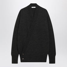  LEMAIRE Brown alpaca wrap cardigan
