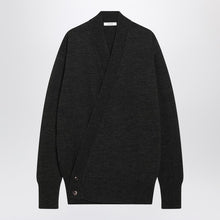  LEMAIRE Brown alpaca wrap cardigan