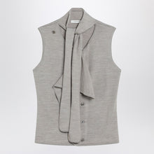  LEMAIRE Taupe wool blend waistcoat