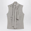 LEMAIRE Taupe wool blend waistcoat
