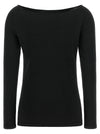 Elie Saab Black Wool Off-the-shoulder Top