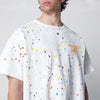 Gallery Dept. White T-shirt with logo print and splashes