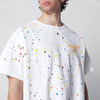 Gallery Dept. White T-shirt with logo print and splashes