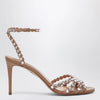 Aquazzura Tequila Sandal crystal nappa sandals in Daisy yellow