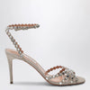 Aquazzura Tequila crystal-embellished suede sandals