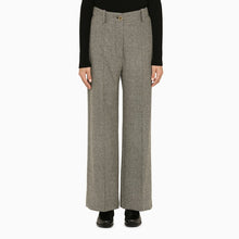  Patou Grey herringbone regular trousers