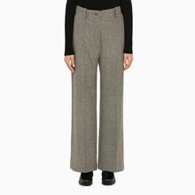  Patou Grey herringbone regular trousers
